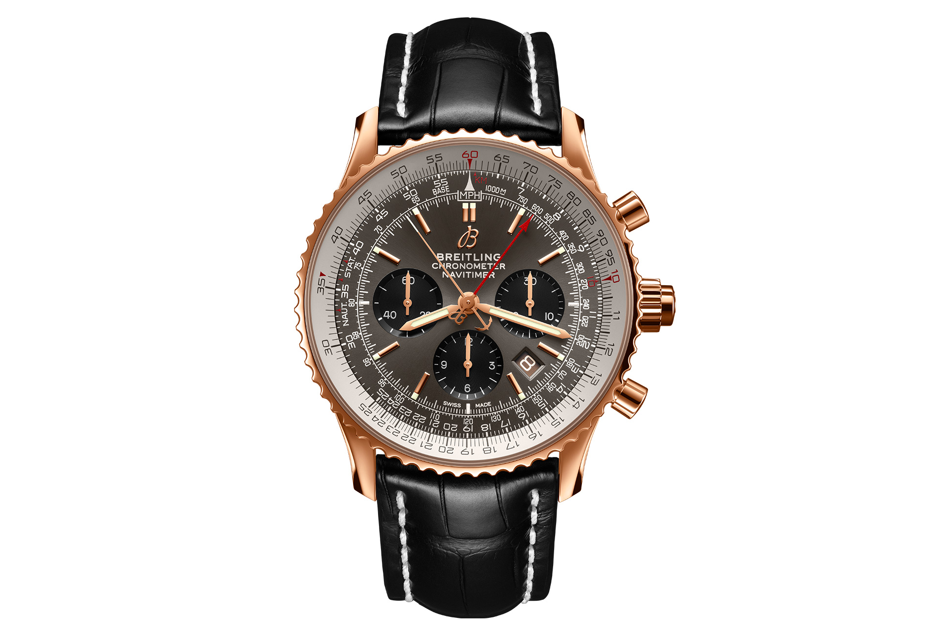 breitling red gold