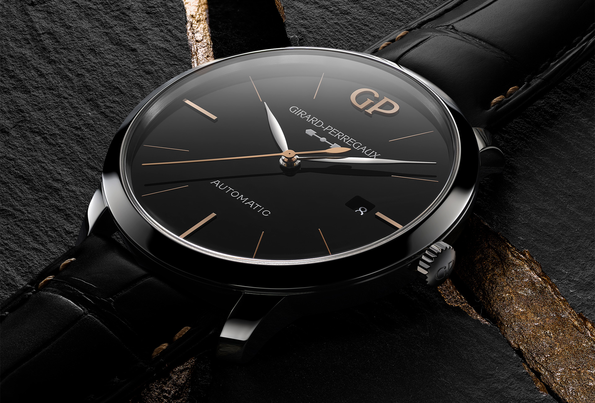 Mesh Onyx - Classic sterling silver watch & black dial | DW