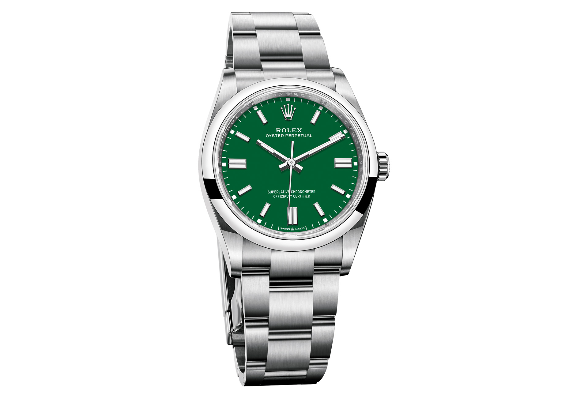 rolex oyster perpetual gold green