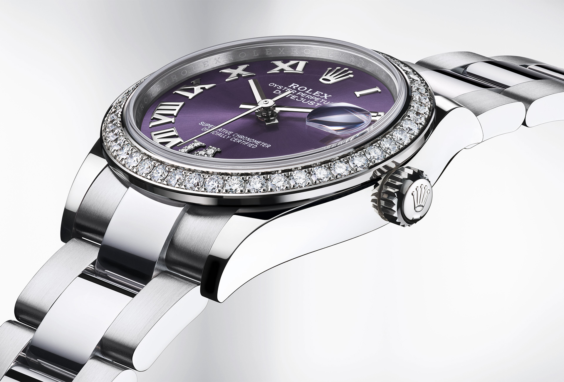 rolex oyster perpetual datejust purple